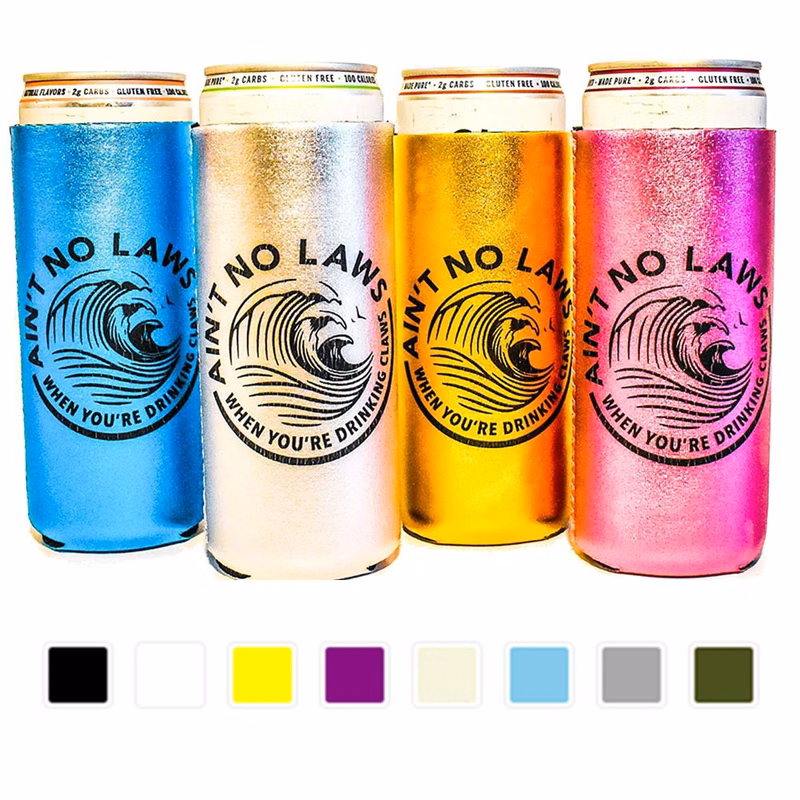 Metallic Collapsible Slim Can Coolie