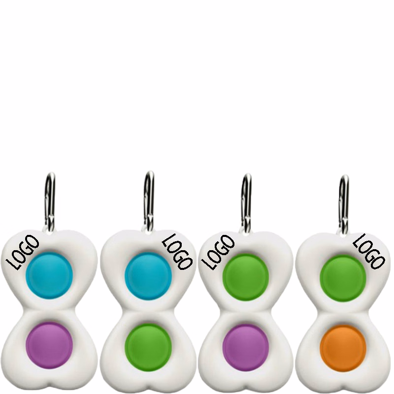 Heart Fidget Toy Push Pop Simple Mini Dimple Bubble Sensory Toy
