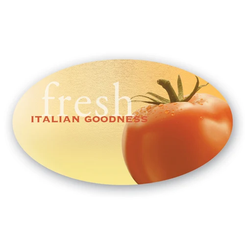 Full Color Name Badge w/ Personalization (2"X3.5") Oval 1