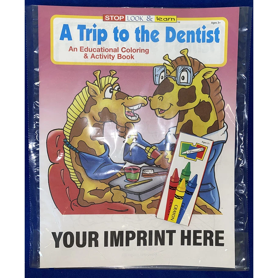 COLORING SET - A Trip to the Dentist Coloring Book Fun Pack 1