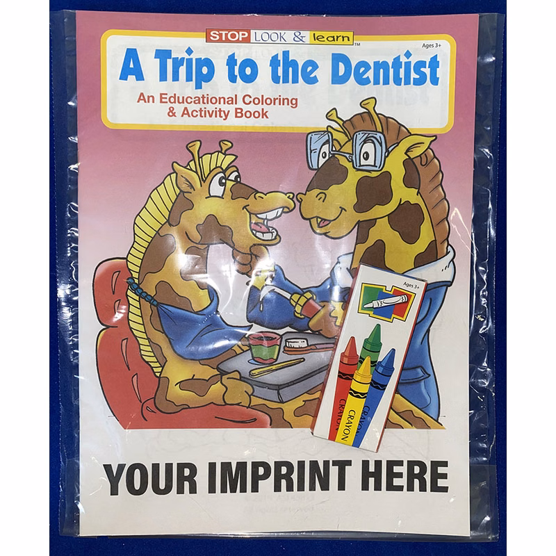 COLORING SET - A Trip to the Dentist Coloring Book Fun Pack