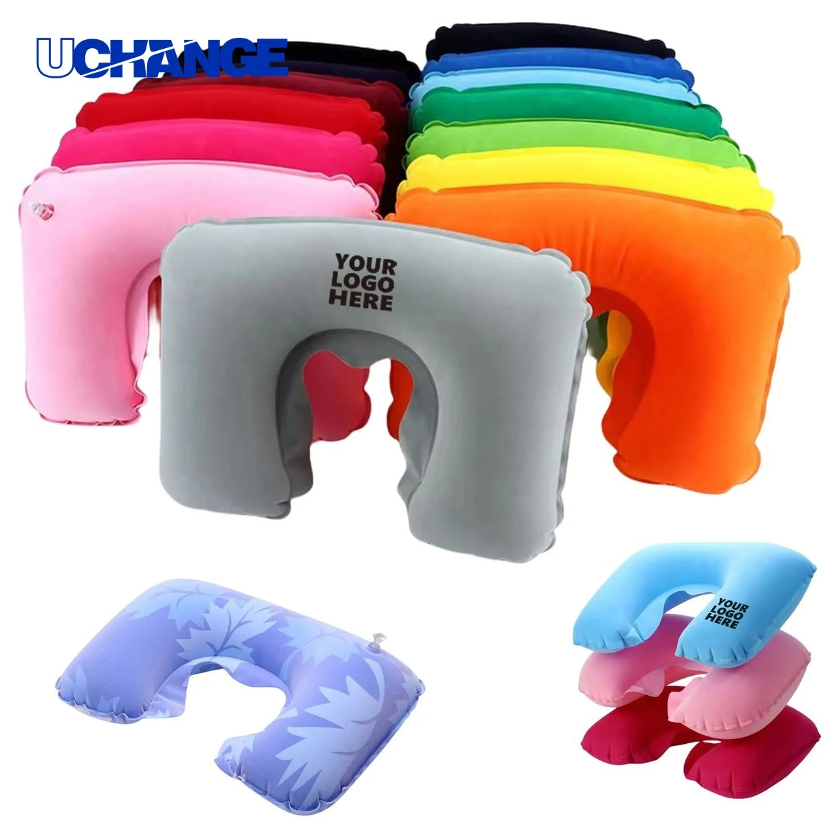 U Shaped Inflatable Travel Neck Pillow for Long Journeys 1