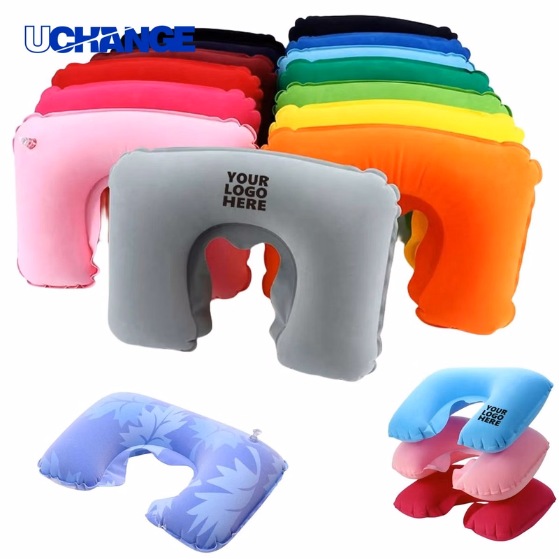 U Shaped Inflatable Travel Neck Pillow for Long Journeys