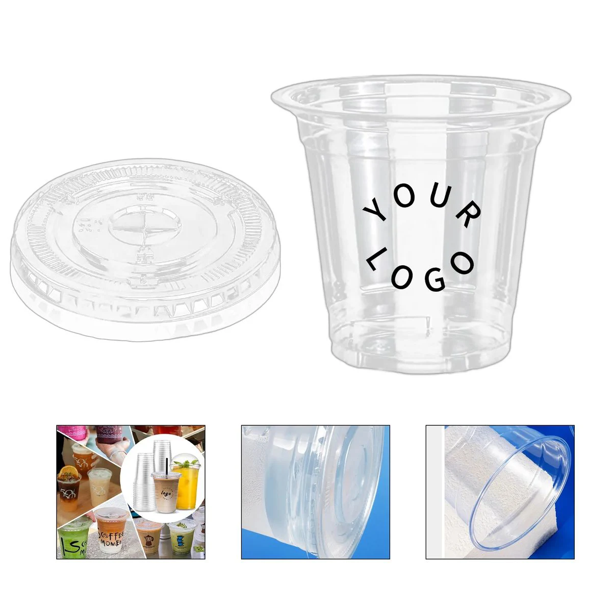 Drink Cup Disposable PET Plastic 12OZ 1