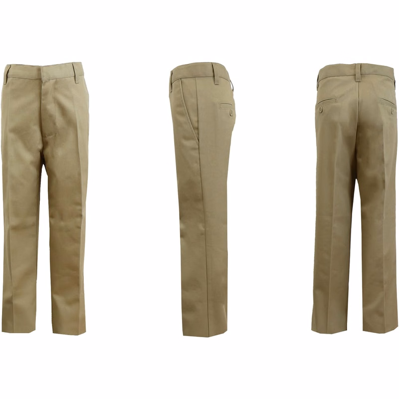 Boys' Uniform Pants - Size 10 Khaki Flat Front