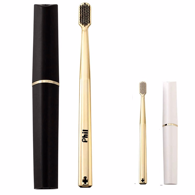 Gold-Plated Soft Toothbrush - Gentle Gum Care
