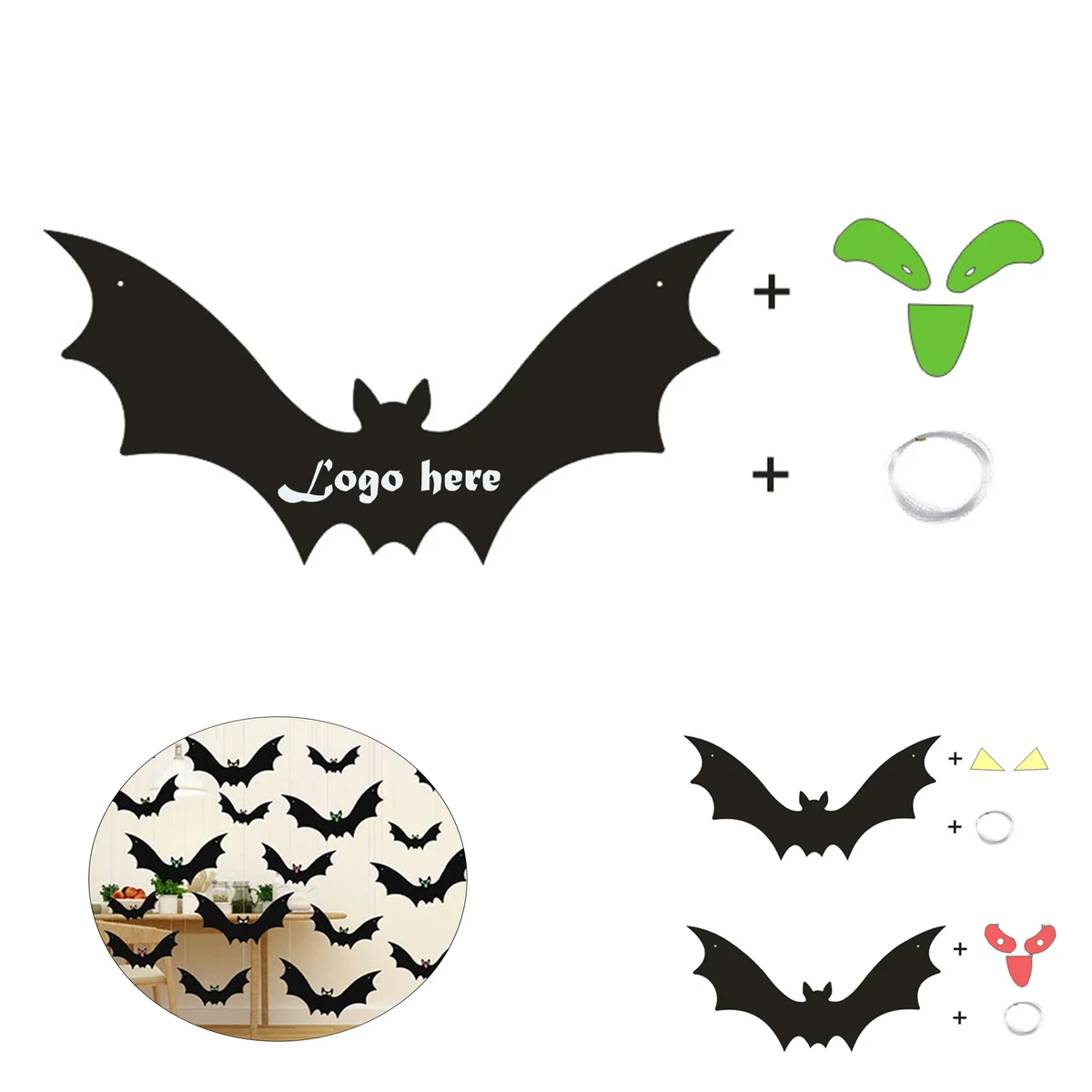 Halloween Bat Hanging Decoration 1