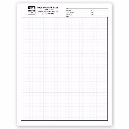 Graph Papers, Standard 1/4", Padded