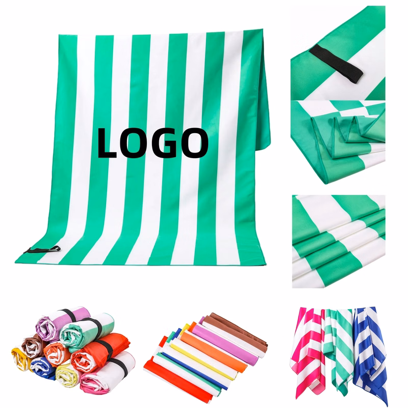 Striped Quick-Drying Absorbent Shawl Beach Towel