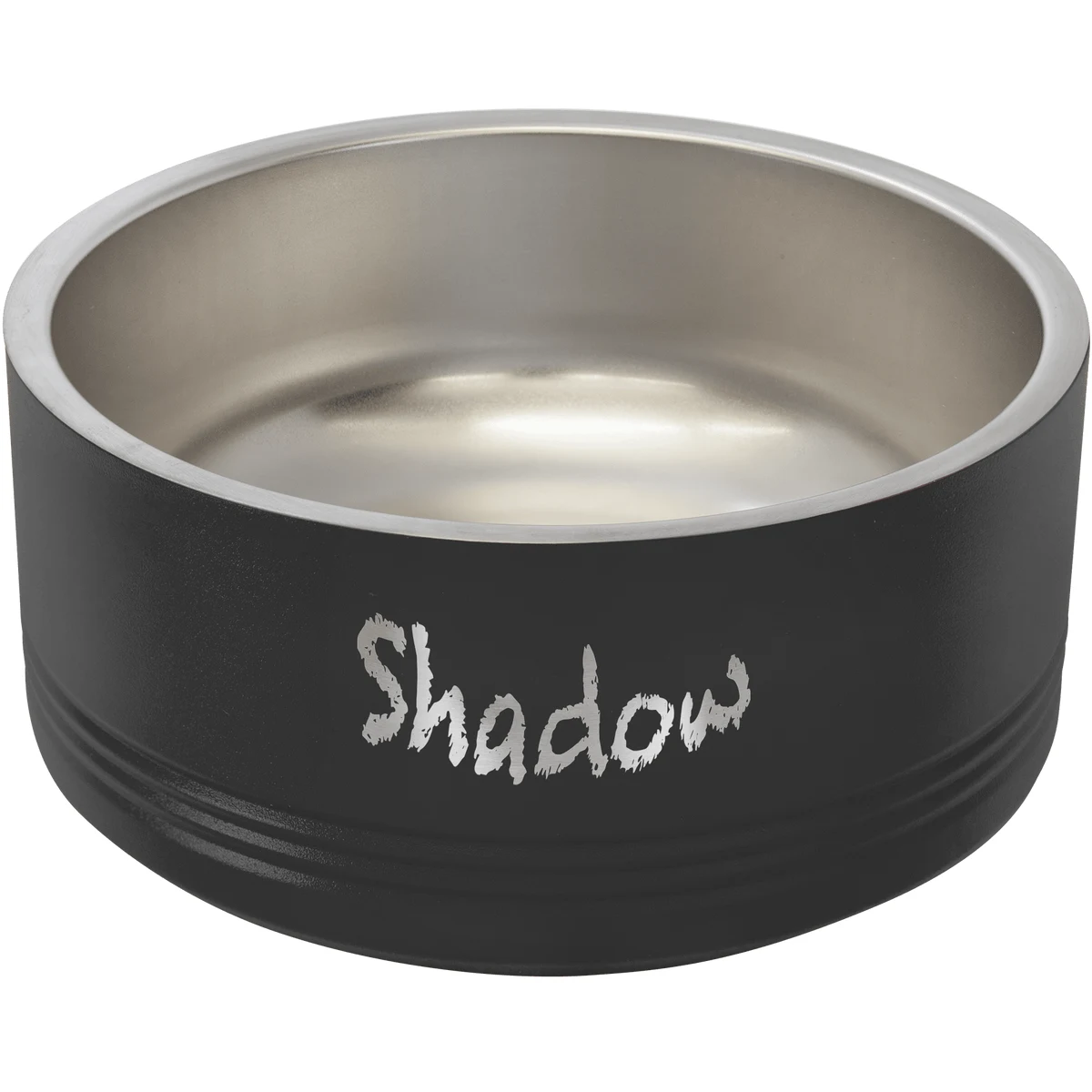 Polar Camel 32 oz. Medium Black Pet Bowl 1