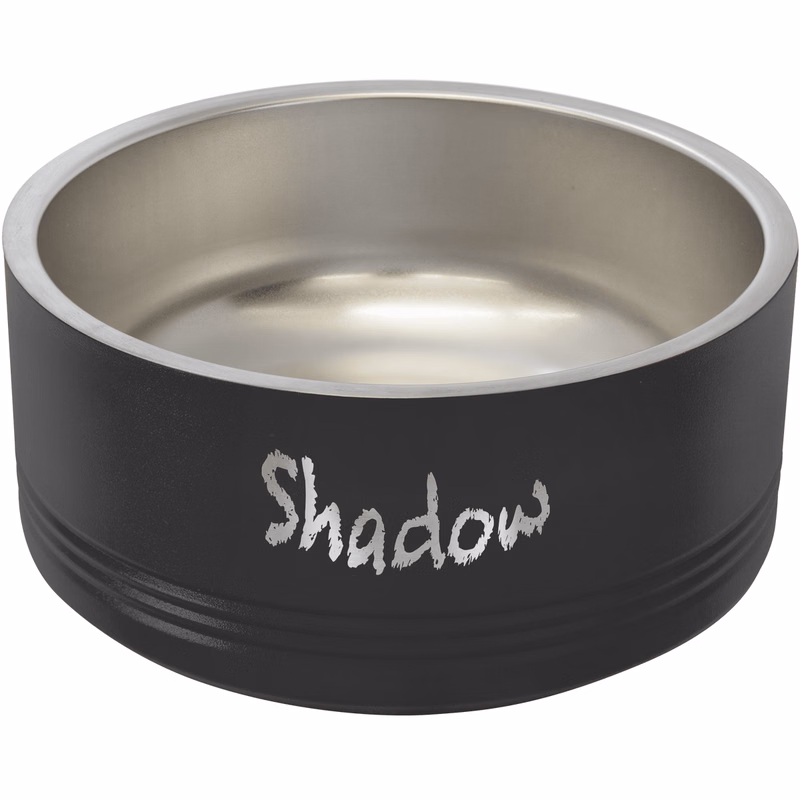 Polar Camel 32 oz. Medium Black Pet Bowl