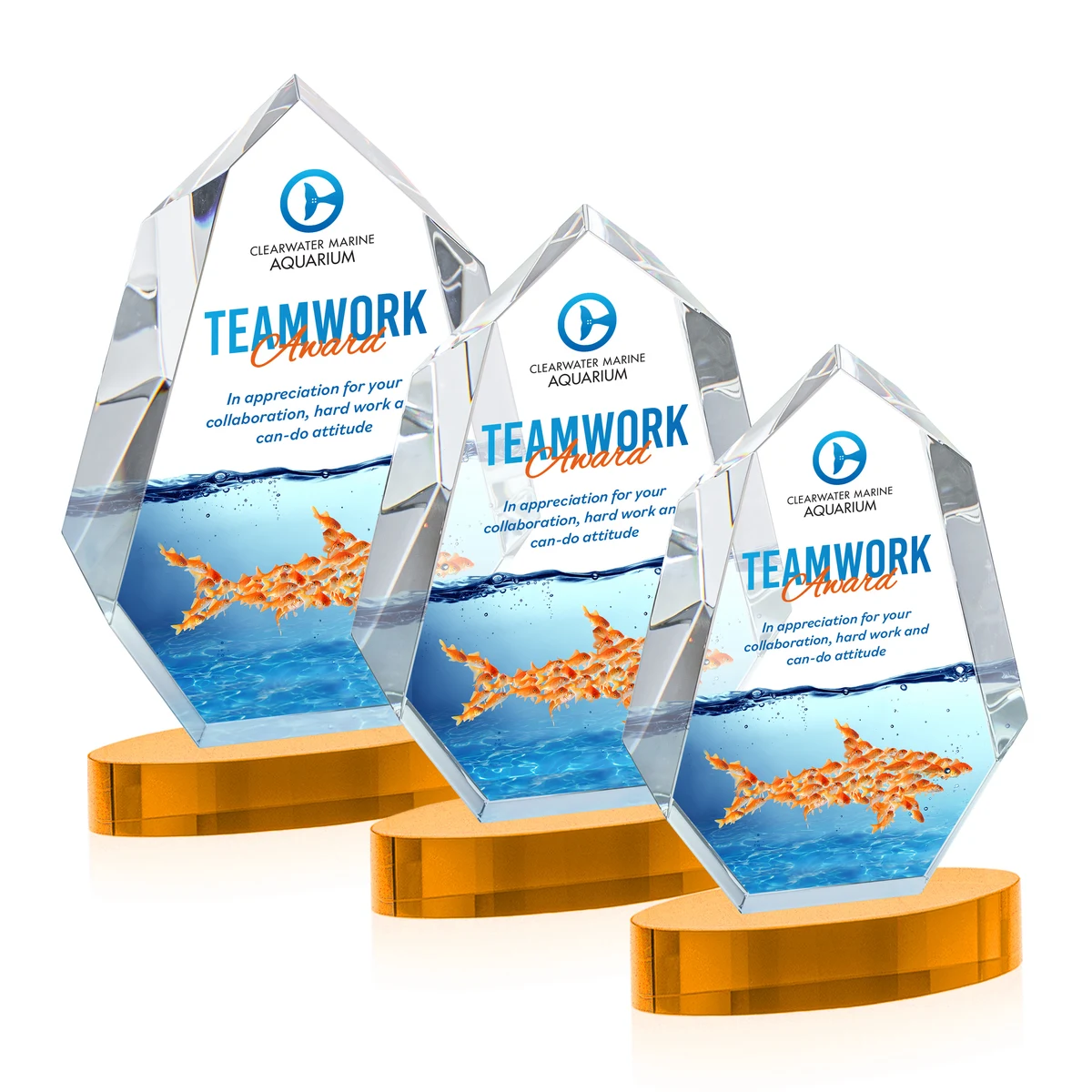Norwood VividPrint™ Award on Alberton Base - Amber 1