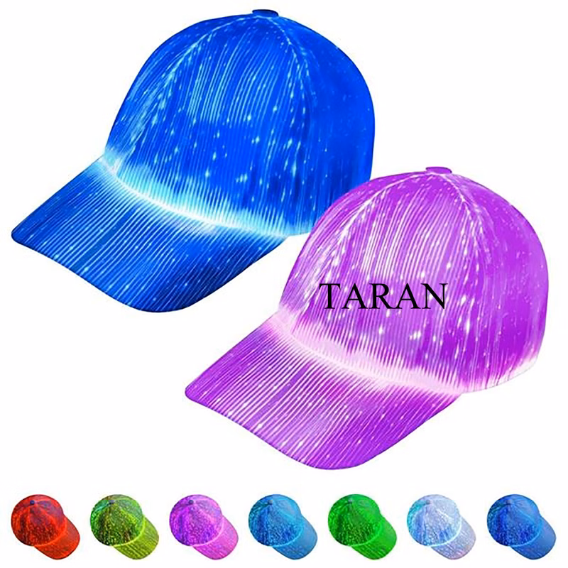 Light Up With Fiber Optic Luminous USB Charge Costume Party Hat