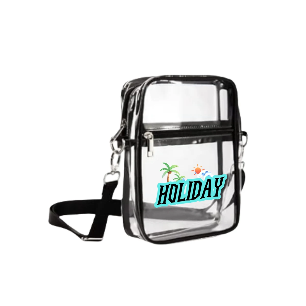Clear Crossbody Bag With Adjustable Shoulder Strap 1