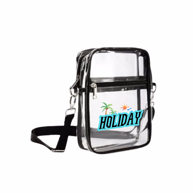 Clear Crossbody Bag With Adjustable Shoulder Strap