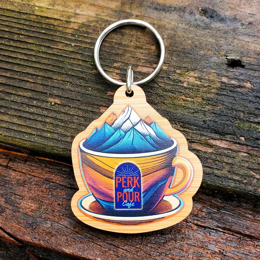 Ultra Vivid Bamboo Keychains 1