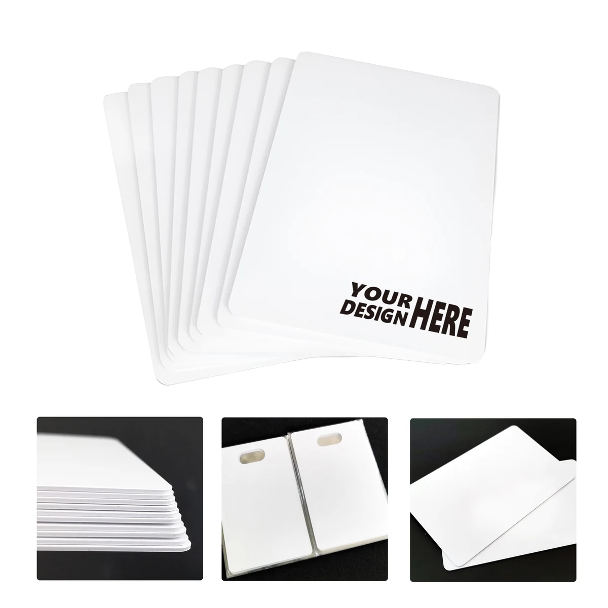 MOQ50 Custom Fudan IC White Card With Logo 1
