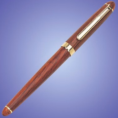 ROSEWOOD BARREL ROLLERBALL PEN