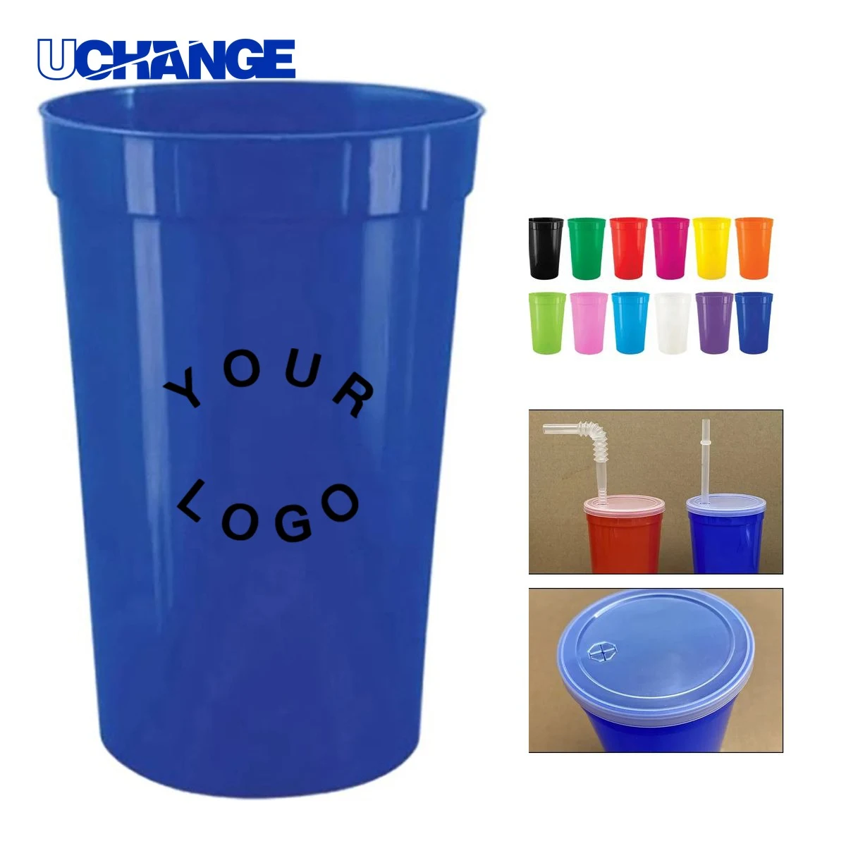 Eco-Friendly Stadium Cup 16oz with Logo Print 1