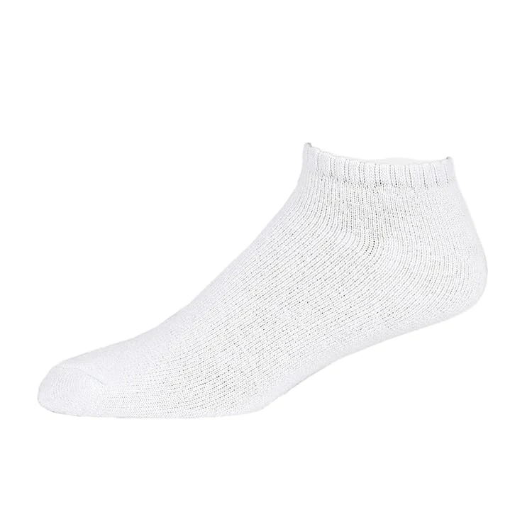 Men's No-Show Sports Socks - White Size 9-11 1