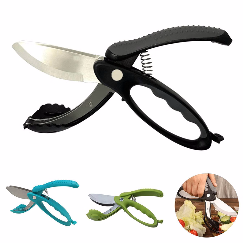 Multifunctional Stainless Steel Salad Scissors