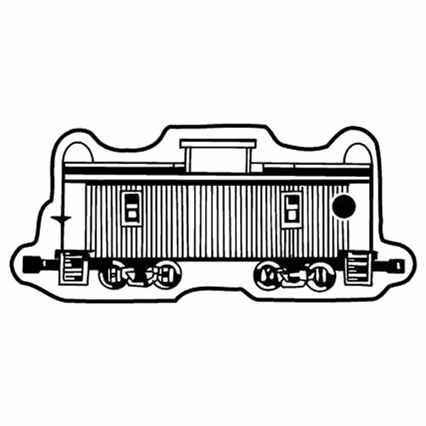 Train Caboose 2 Key Tag - Spot Color