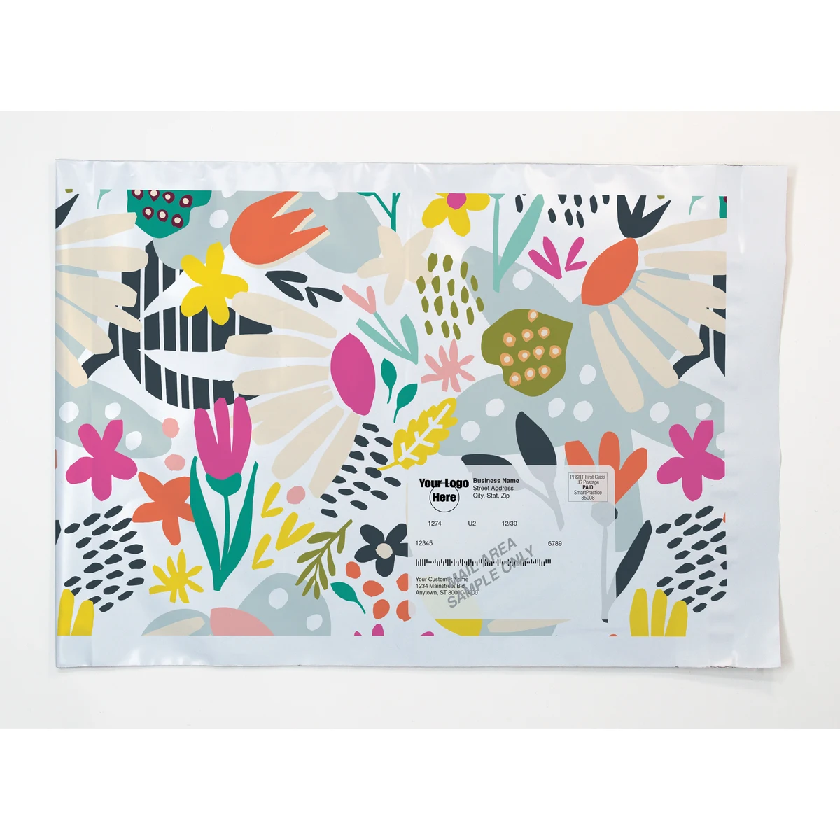 Full Color Variable Addressing 1-Sided Flat Poly Mailer (9.75" x 12") 1