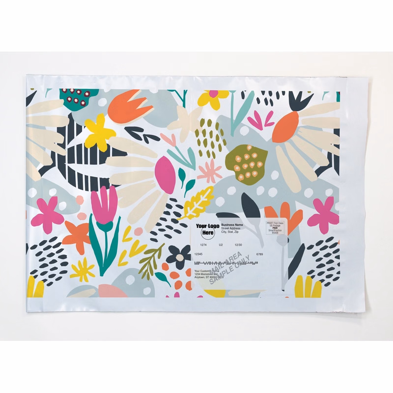 Full Color Variable Addressing 1-Sided Flat Poly Mailer (9.75" x 12")