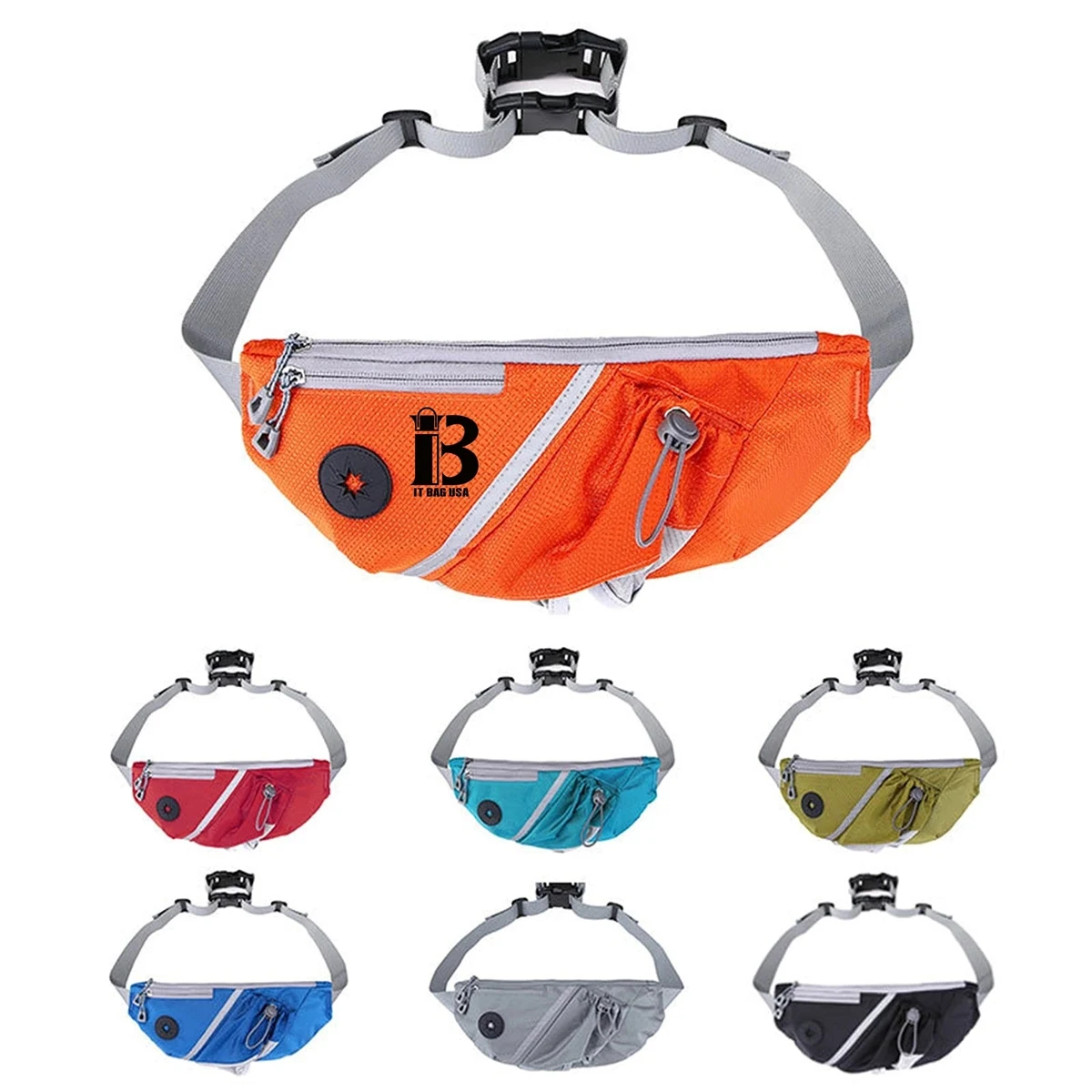 Dog Pull-free Sports Waist Bag Pockets 1