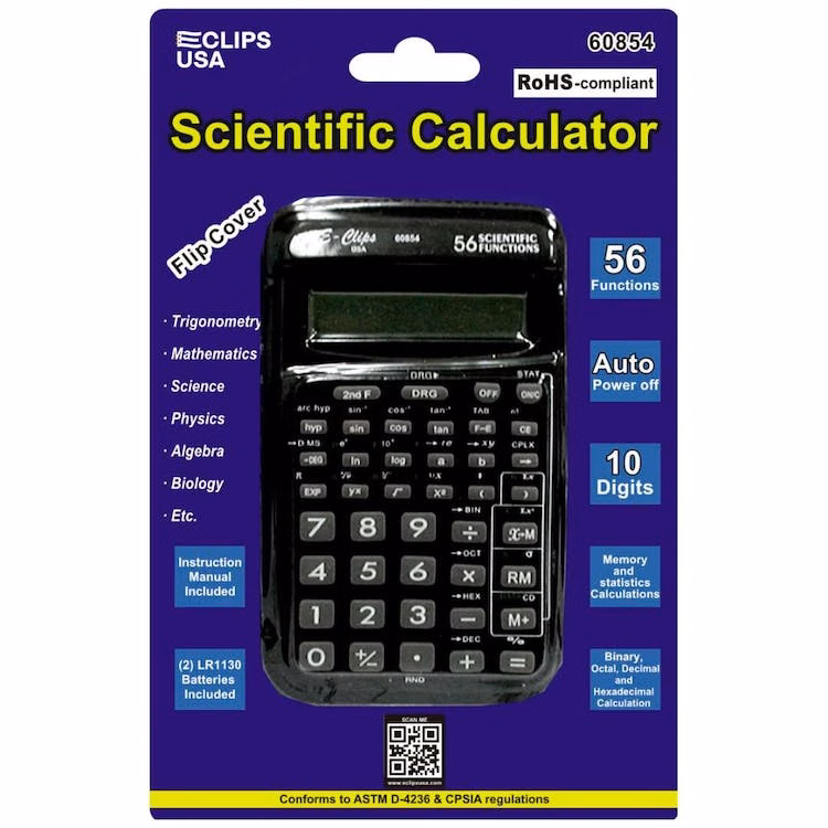 Scientific Calculators - 56 Function 10 Digits