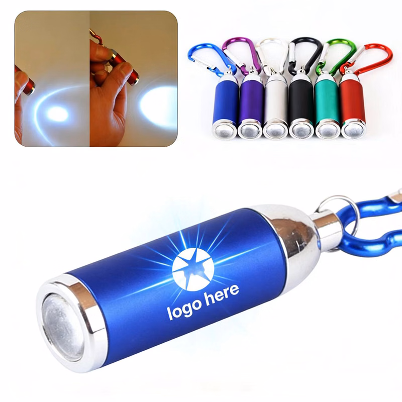 Custom Logo Carabiner LED Flashligh