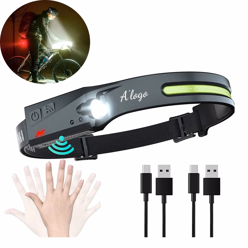 USB Charging LED Headlamp  with Sensor Mode
