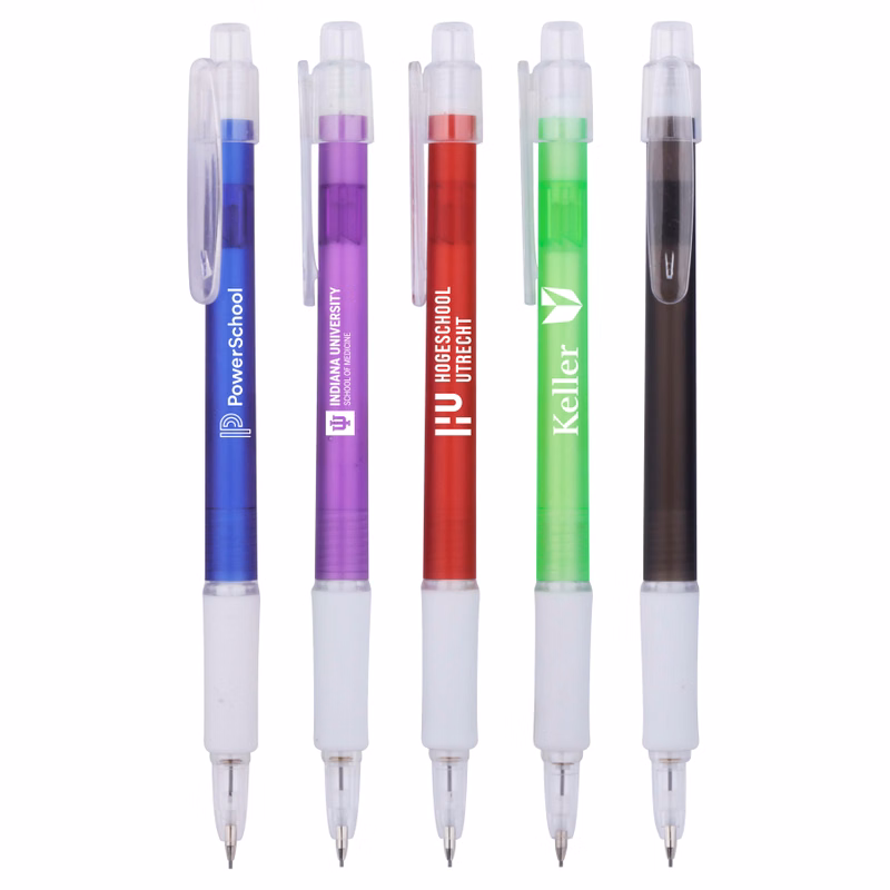 Frosted Barrel Mechanical Pencil with White Grip