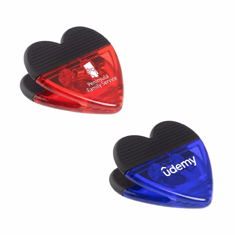 Heart Shape Fridge Magnet Clip
