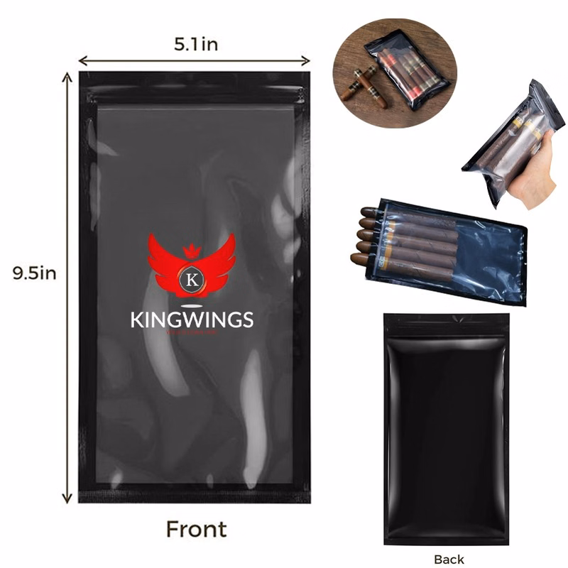 5 Cigars Plastic Cigar Humidor Packaging Bags