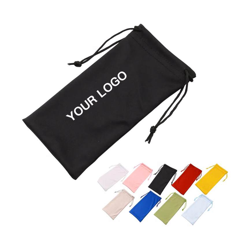 Soft Microfiber Pouch For Sunglasses Storage
