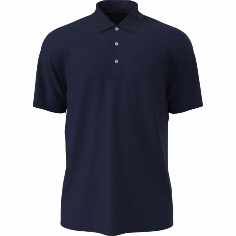PGA TOUR® Moisture Wicking Men's Airflux Solid Mesh Golf Polo Shirt with Custom Logo
