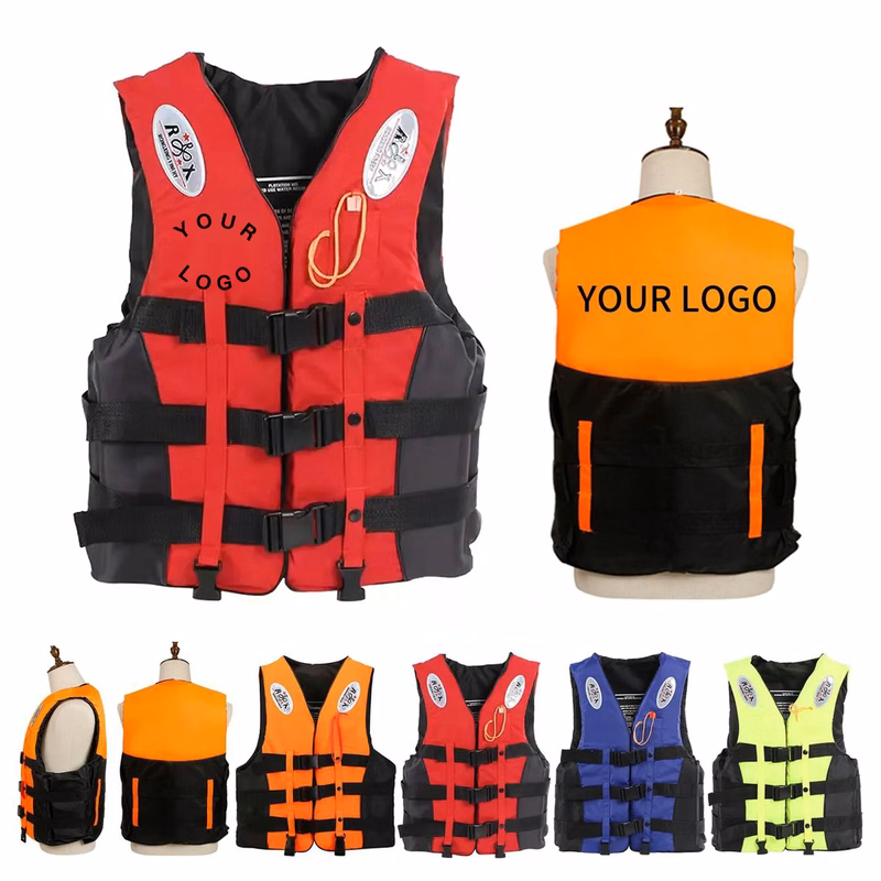 Waterproof Oxford Safety Life Jacket with Adjustable Straps