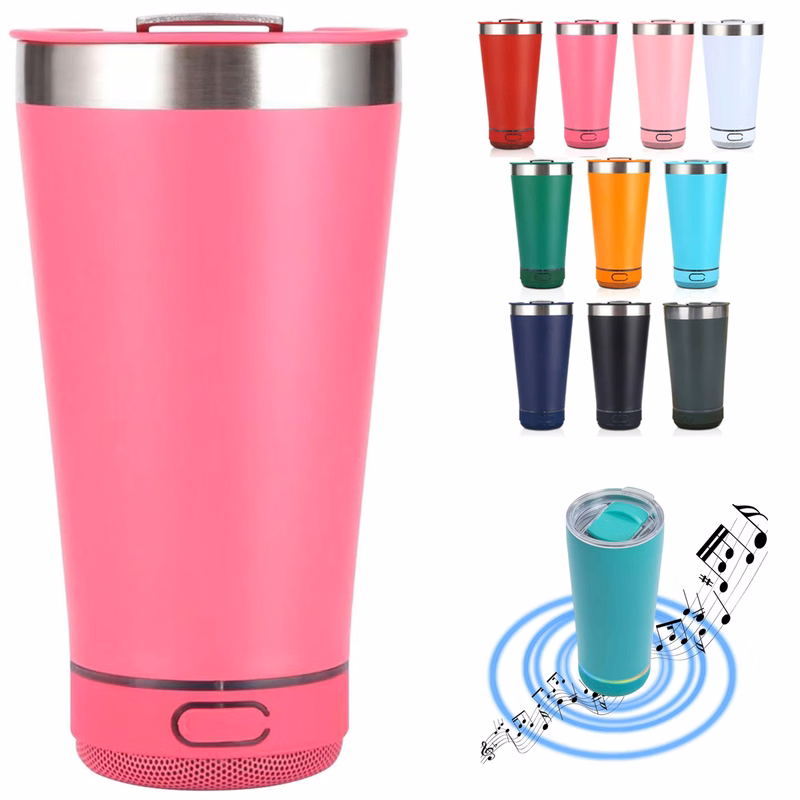 16Oz Insulated Tumbler with Integrated Wireless Speaker