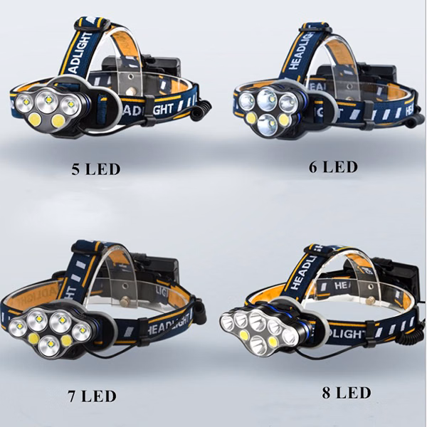 Ultra Bright Head Light 7  LED Headlamp