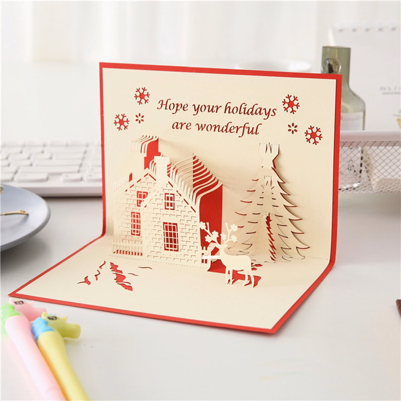 Christmas Castle Greeting Card
