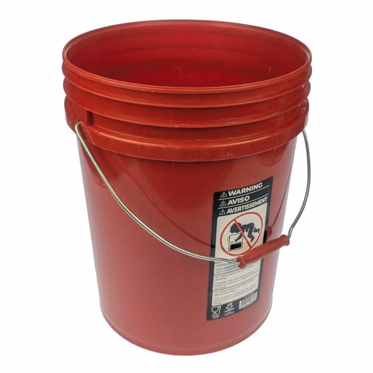 5 Gallon Plastic Bucket - Red