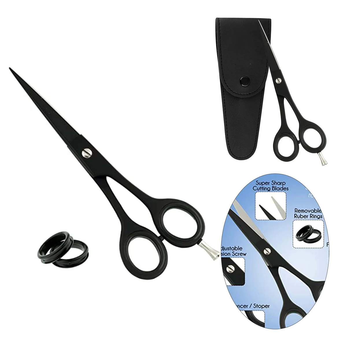 6.5" Overall Length Barber Hair Cutting Scissor 1