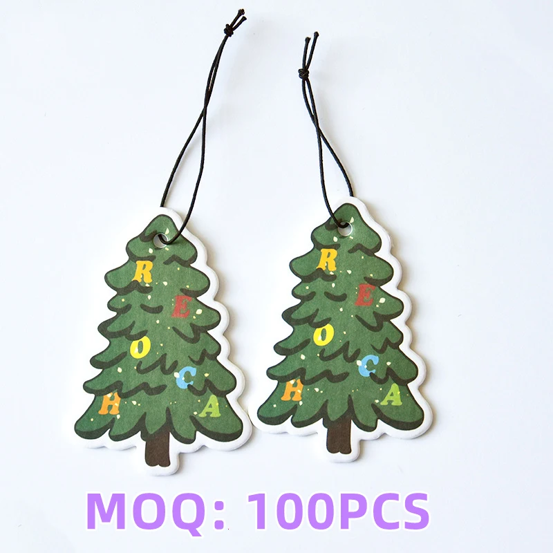 Christmas Tree Full Color Paper Air Freshener up to 10 sq inches 1