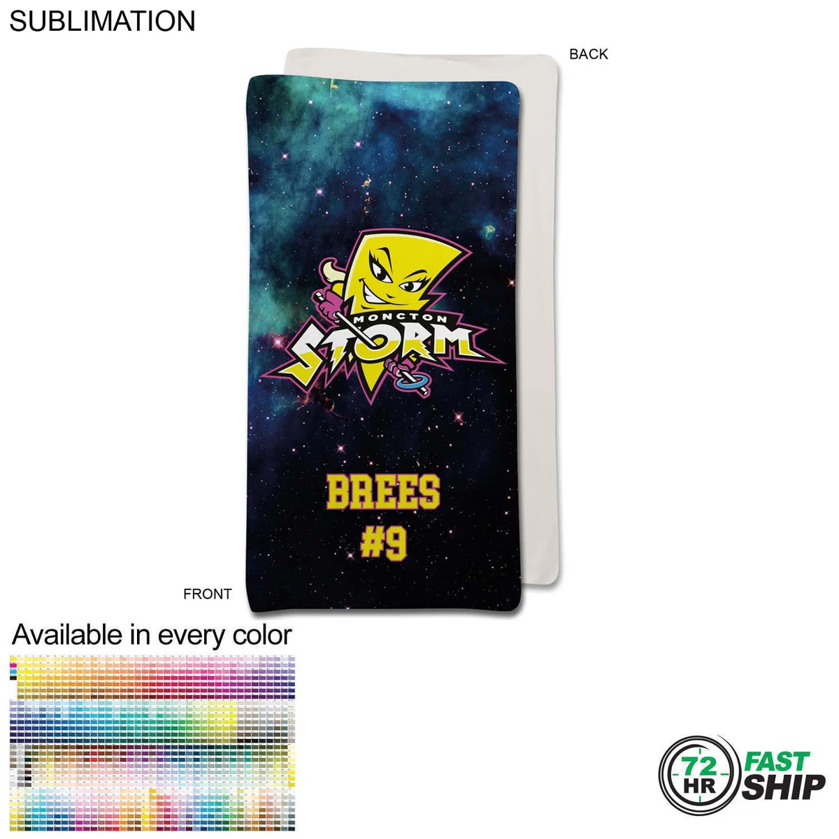 72 Hr Fast Ship - Team Blanket in Ultra Soft and Smooth Microfleece, 30x60, Stadium size 1