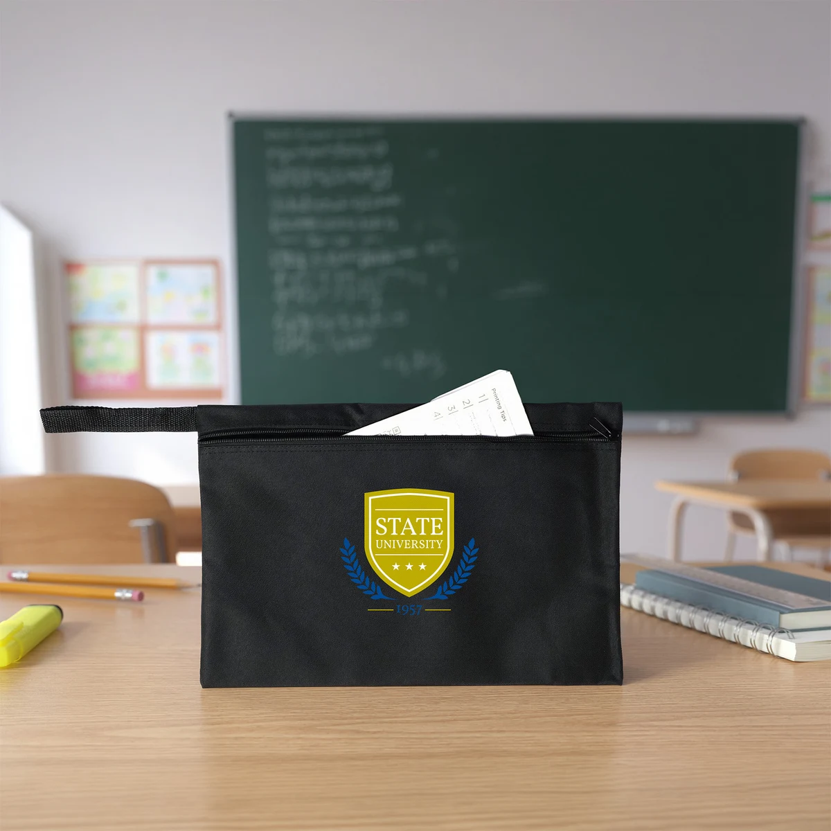 Underarm Business Brief: Wrist Strap, custom messenger bag with logo imprint 1