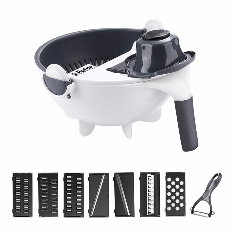 9 in 1 Plastic Colander Grater Slicer Set