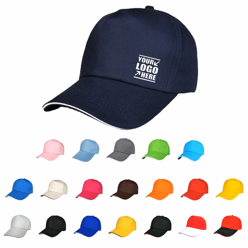 MOQ 50PCS 5 Panel Cotton Twill Baseball Cap