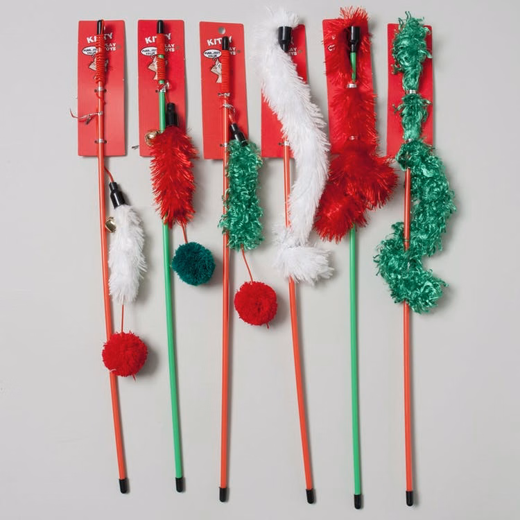 Christmas Cat Toy Wands - 6 Designs