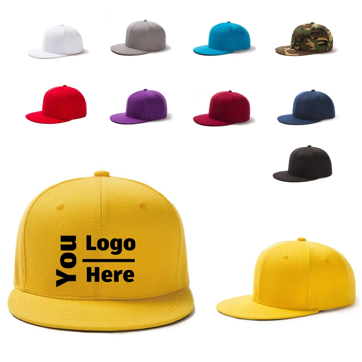 Customizable Flat-brimmed Hat 1